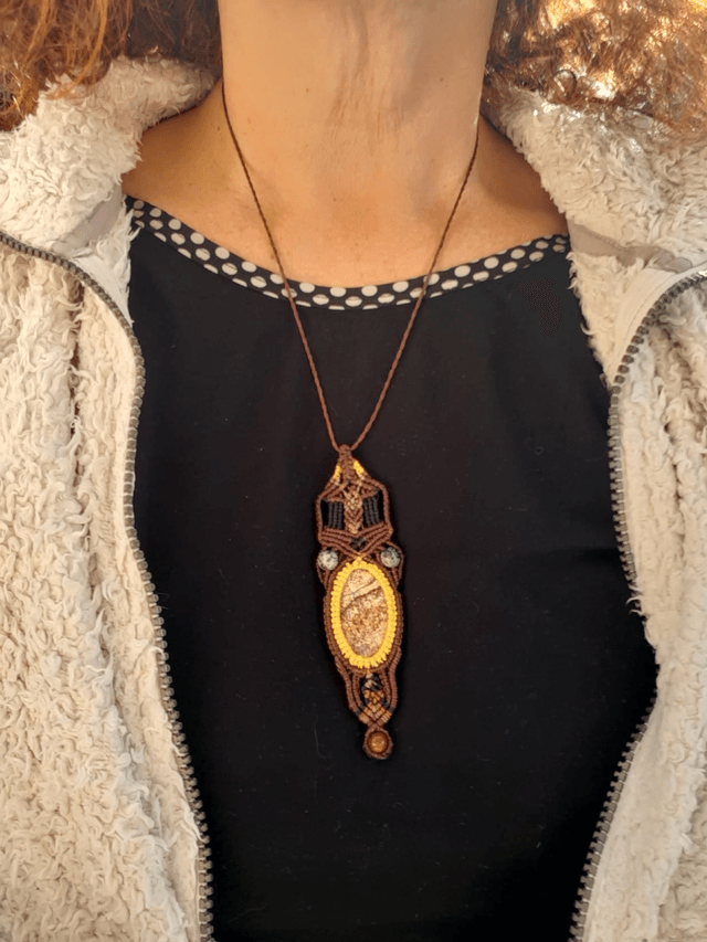 Collier macramé 