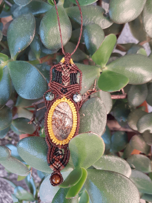 Collier macramé 