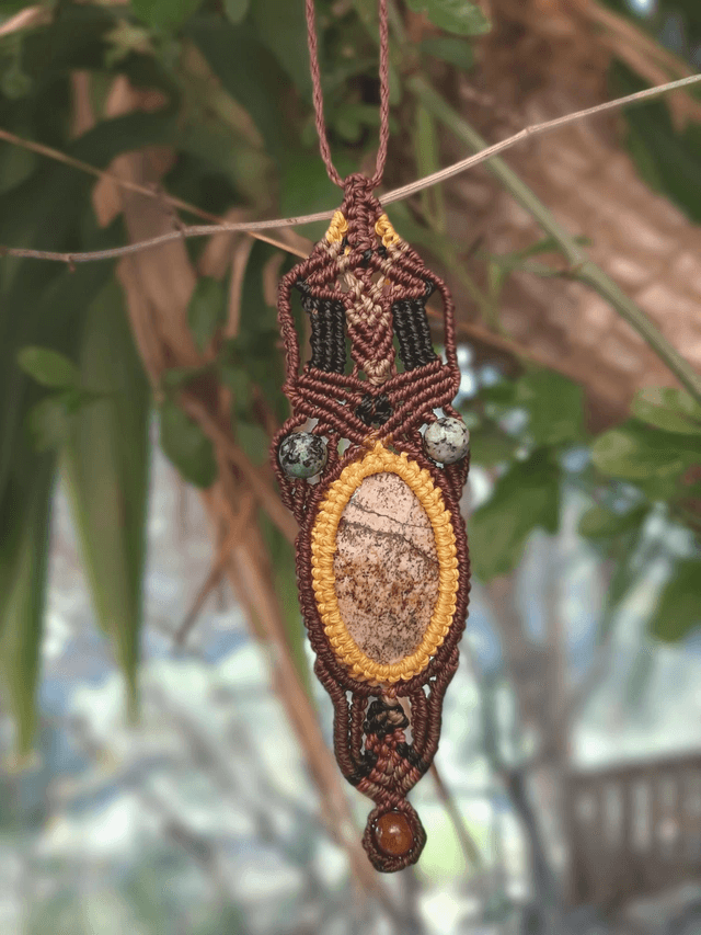 Collier macramé 